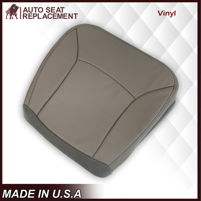 2000-2002 Ford E-Series Econoline Van Replacement Vinyl Seat Cover In Non-Perforated Gray - Auto Seat Replacement