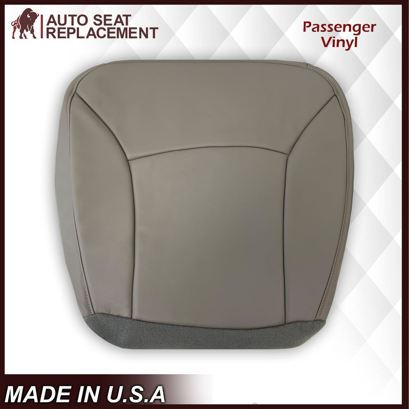 2000-2002 Ford E-Series Econoline Van Replacement Vinyl Seat Cover In Non-Perforated Gray - Auto Seat Replacement