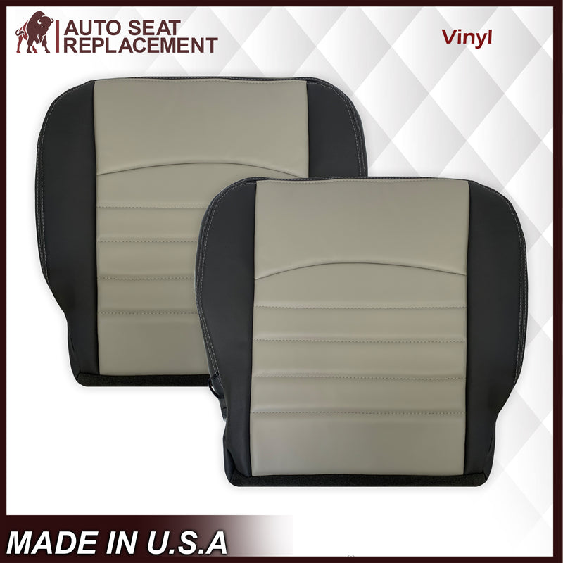 2009 2010 2011 2012 Dodge Ram Work Truck Replacement Vinyl Seat Covers 2-Tone Gray/Dark Gray: Choose your side - Auto Seat Replacement