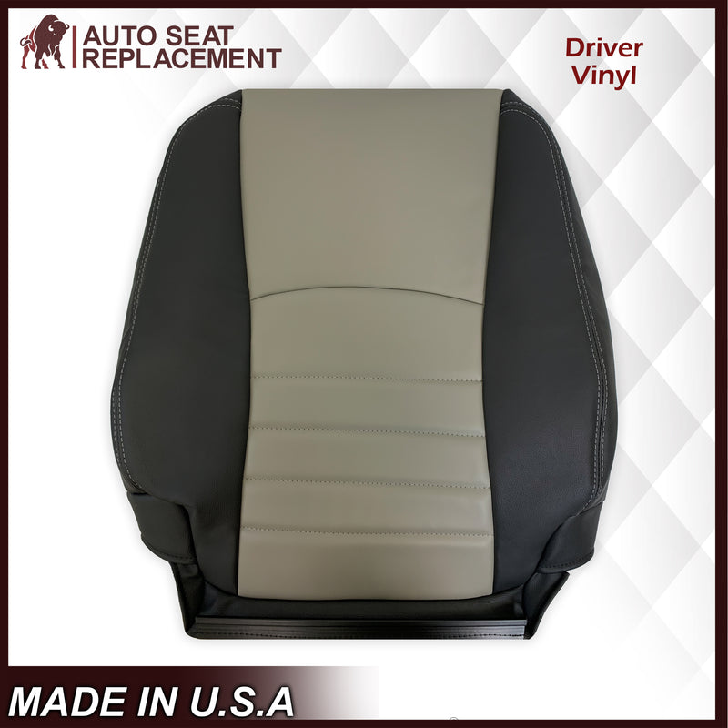 2009 2010 2011 2012 Dodge Ram Work Truck Replacement Vinyl Seat Covers 2-Tone Gray/Dark Gray: Choose your side - Auto Seat Replacement