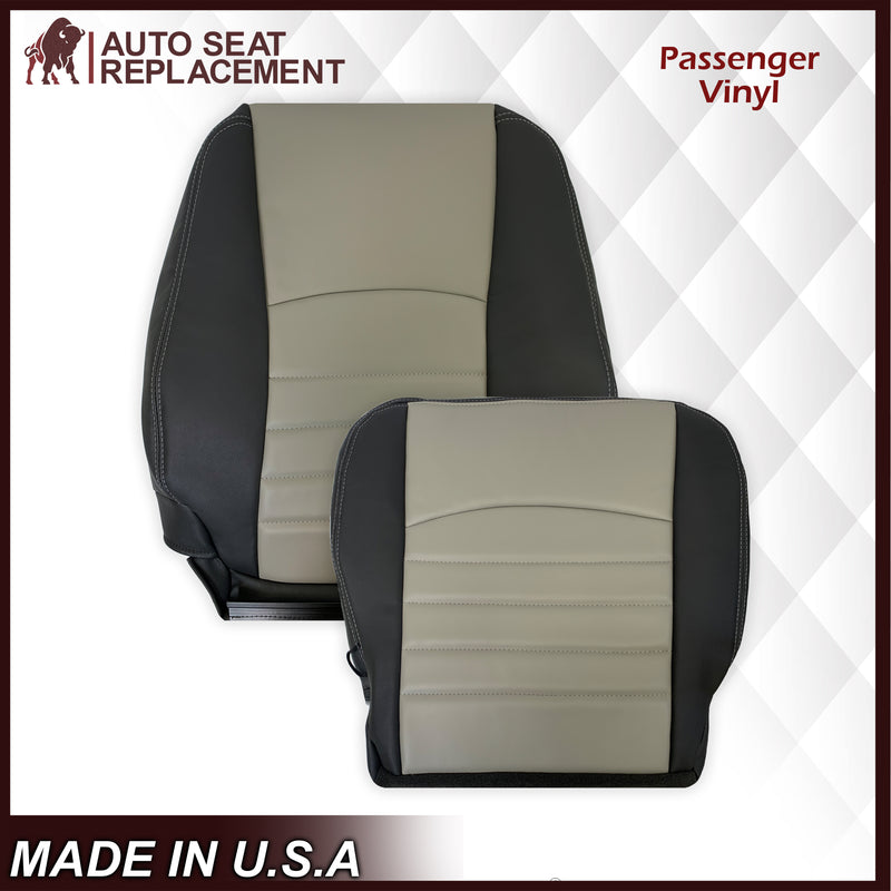 2009 2010 2011 2012 Dodge Ram Work Truck Replacement Vinyl Seat Covers 2-Tone Gray/Dark Gray: Choose your side - Auto Seat Replacement