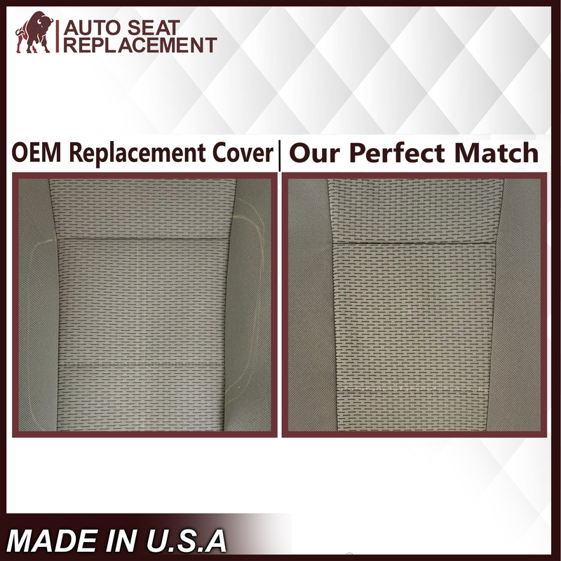 2017-2021 Ford F250 XLT GRAY Cloth Seat Cover Replacement - Auto Seat Replacement