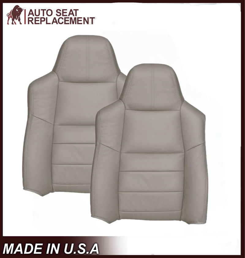 2008-2010 Ford F-250 F-350 F-450 F-550 Lariat Seat Cover in Medium Stone Gray: Choose From Variants - Auto Seat Replacement