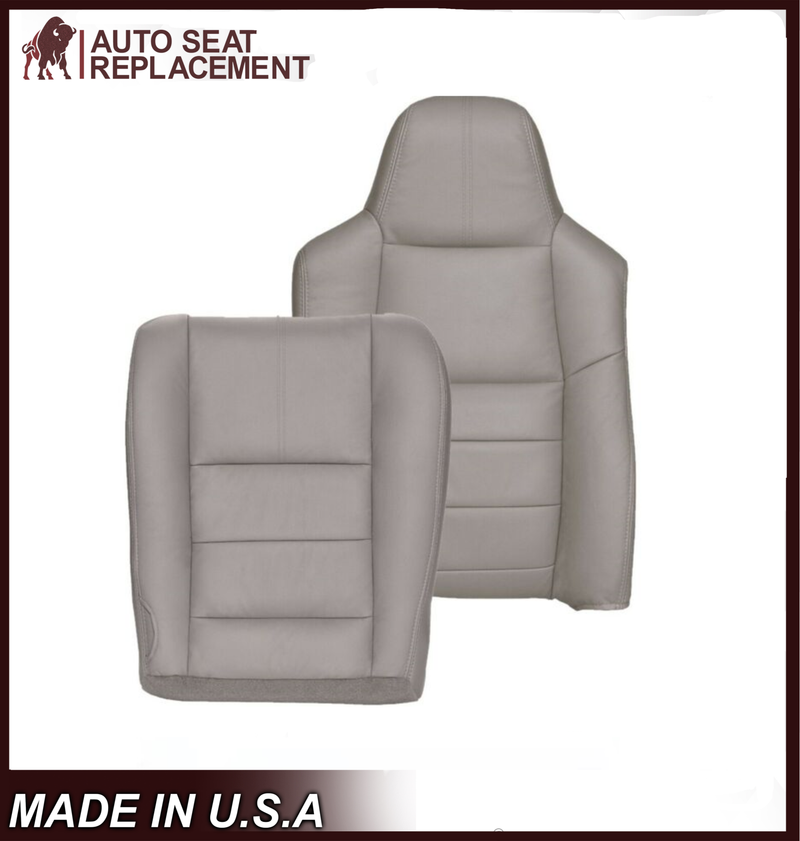 2008-2010 Ford F-250 F-350 F-450 F-550 Lariat Seat Cover in Medium Stone Gray: Choose From Variants - Auto Seat Replacement