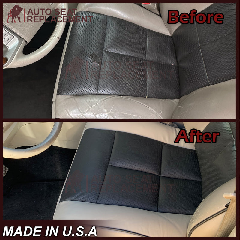 2010 2011 2012 2013 Lincoln Navigator Seat Cover Black-Tan Choose Leather or Vinyl - Auto Seat Replacement