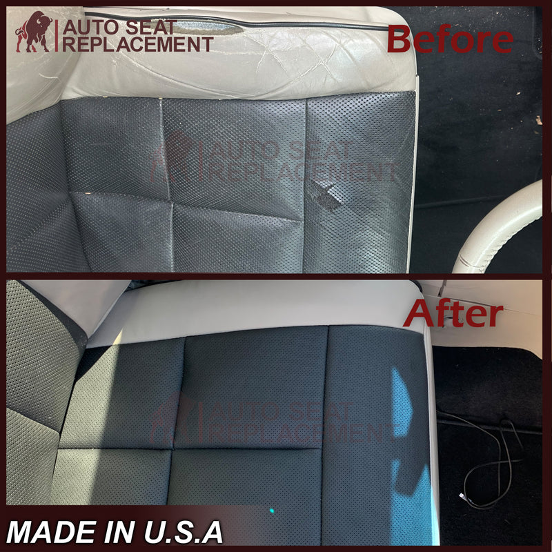 2007 2008 2009 2010 2011 2012 2013 2014 Lincoln Navigator Bottom Seat Cover in Camel Tan Leather or Vinyl - Auto Seat Replacement