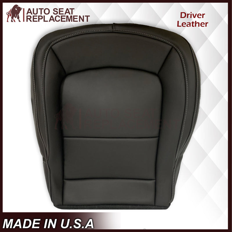2015-2022 GMC Canyon Bottom Seat Covers Black: Choose In Genuine Leather OR Synthetic Leather