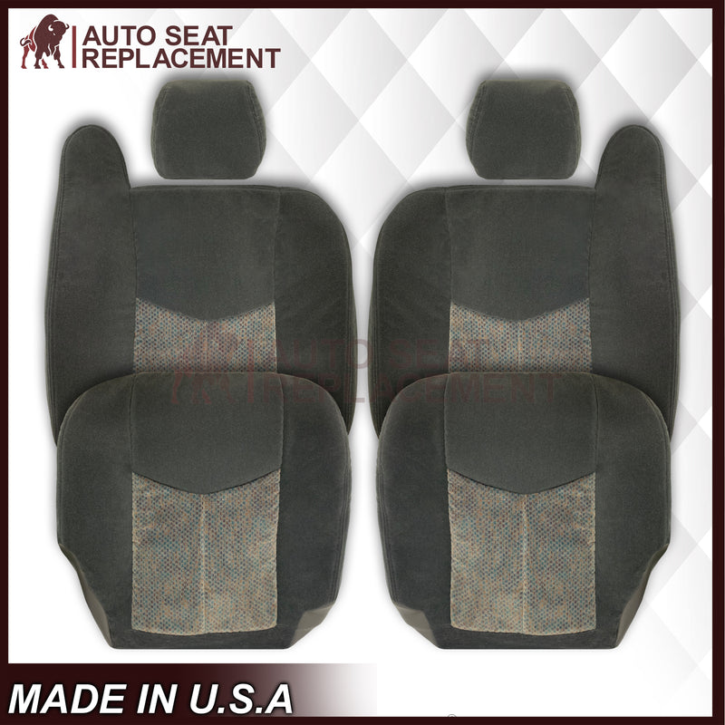 2003 2004 2005 2006 2007 Chevy Silverado 1500HD 1500 Cloth Seat Cover Dark Gray - Auto Seat Replacement