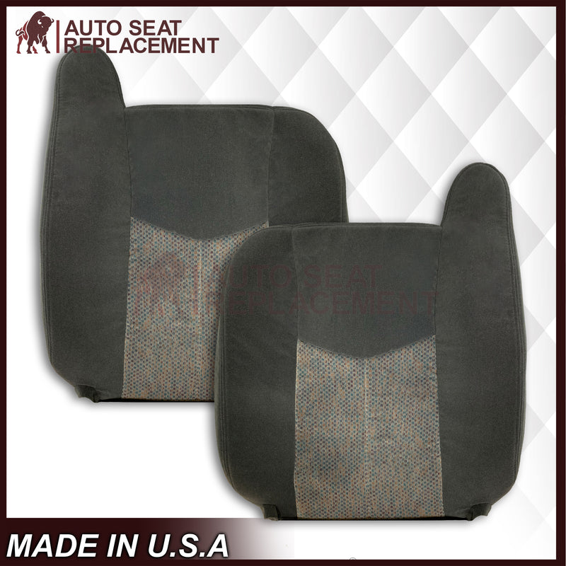 2003 2004 2005 2006 2007 Chevy Silverado 1500HD 1500 Cloth Seat Cover Dark Gray - Auto Seat Replacement