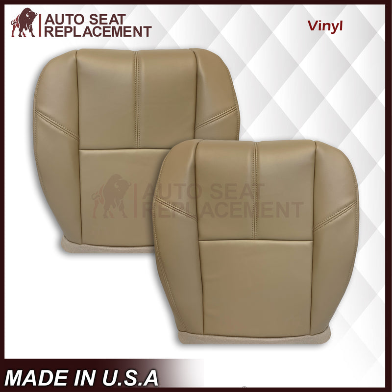 2007-2014 Chevy Silverado Front, Second and Third Row Seat Covers In Tan: Choose From Variation - Auto Seat Replacement