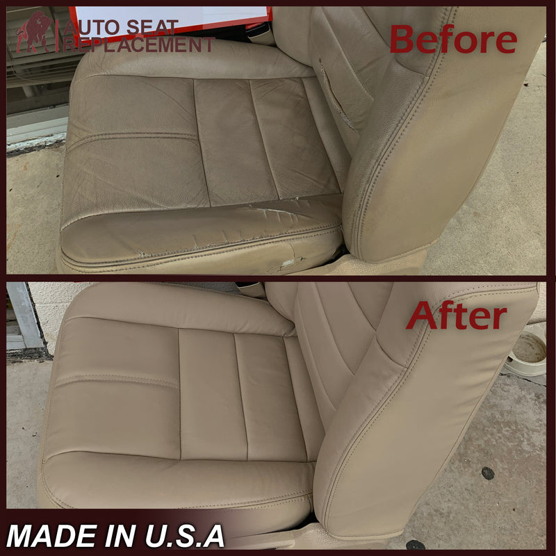 2008-2010 Ford F-250 F-350 F-450 F-550 Lariat Seat Cover in Camel Tan: Choose From Variants - Auto Seat Replacement