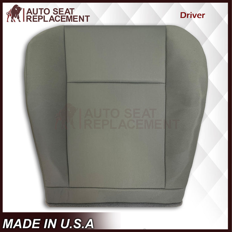 2009-2018 Ford Econoline E350 E450 E550 Gray Cloth Fabric Seat Cover & Cushion Foam - Auto Seat Replacement