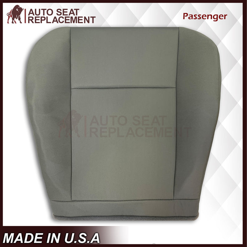 2009-2018 Ford Econoline E350 E450 E550 Gray Cloth Fabric Seat Cover & Cushion Foam - Auto Seat Replacement