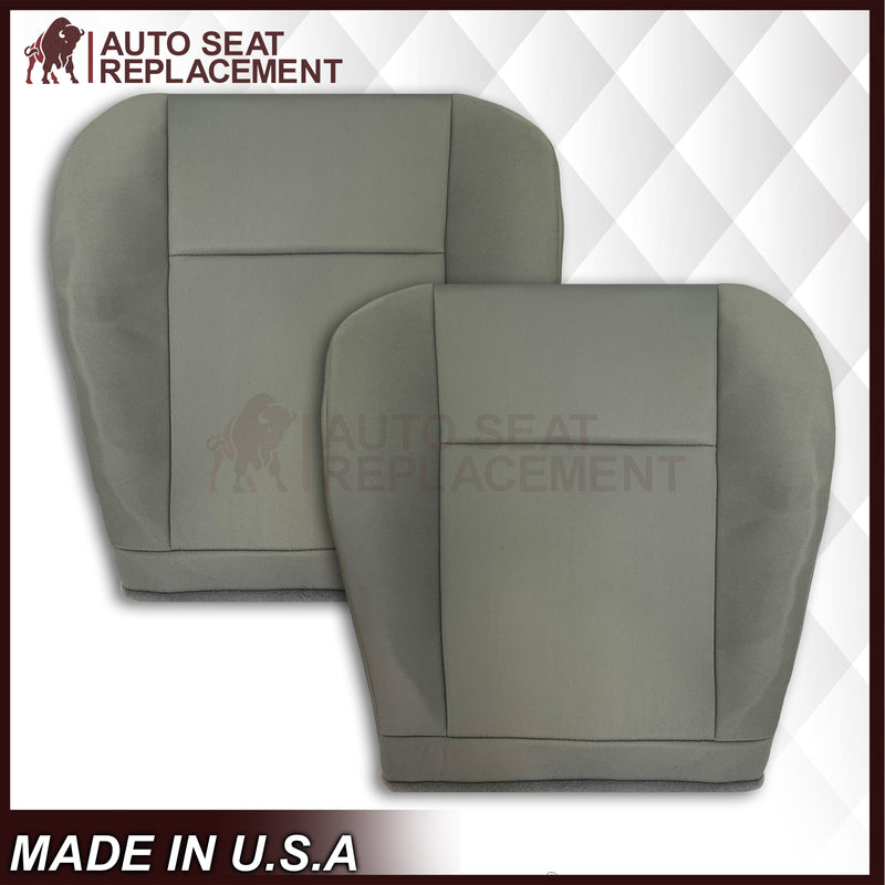 2009-2018 Ford Econoline E350 E450 E550 Gray Cloth Fabric Seat Cover & Cushion Foam - Auto Seat Replacement