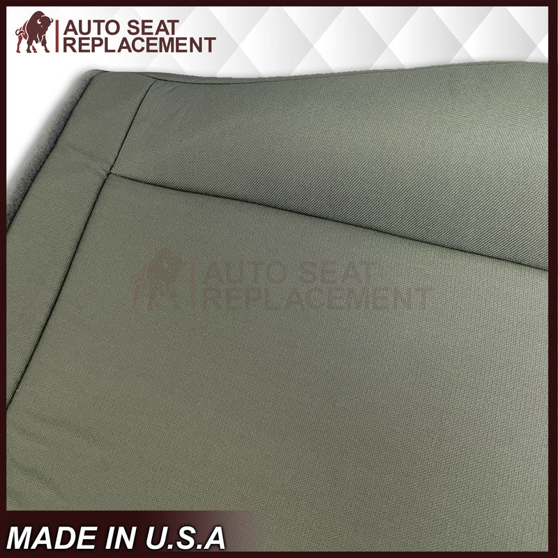 2009-2018 Ford Econoline E350 E450 E550 Gray Cloth Fabric Seat Cover & Cushion Foam - Auto Seat Replacement