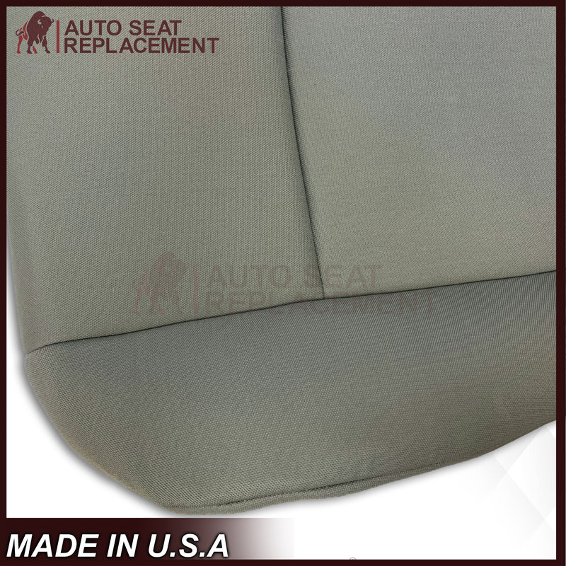 2009-2018 Ford Econoline E350 E450 E550 Gray Cloth Fabric Seat Cover & Cushion Foam - Auto Seat Replacement