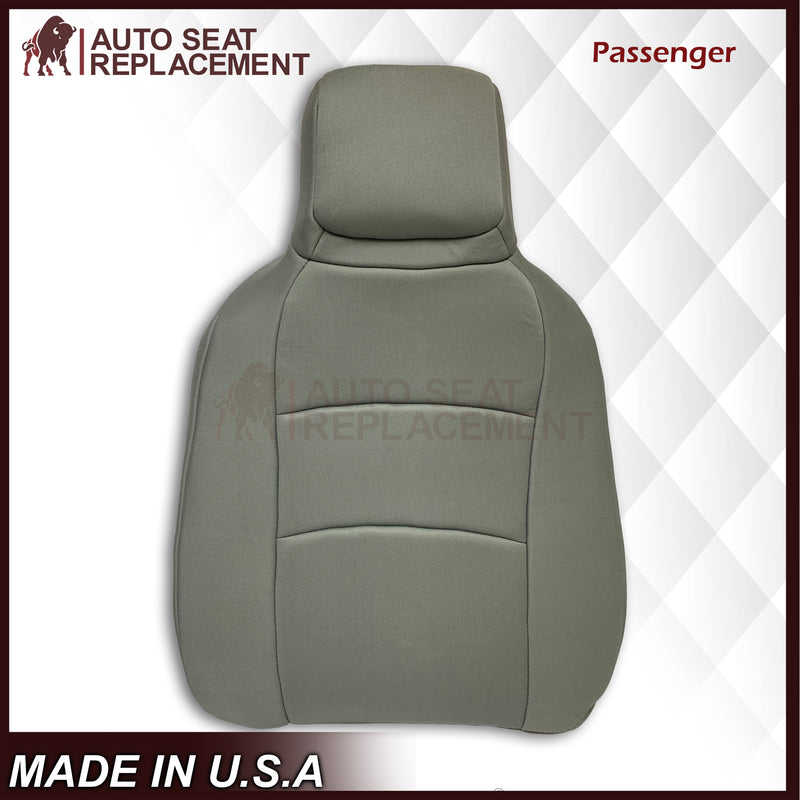 2009-2018 Ford Econoline E350 E450 E550 Gray Cloth Fabric Seat Cover & Cushion Foam - Auto Seat Replacement