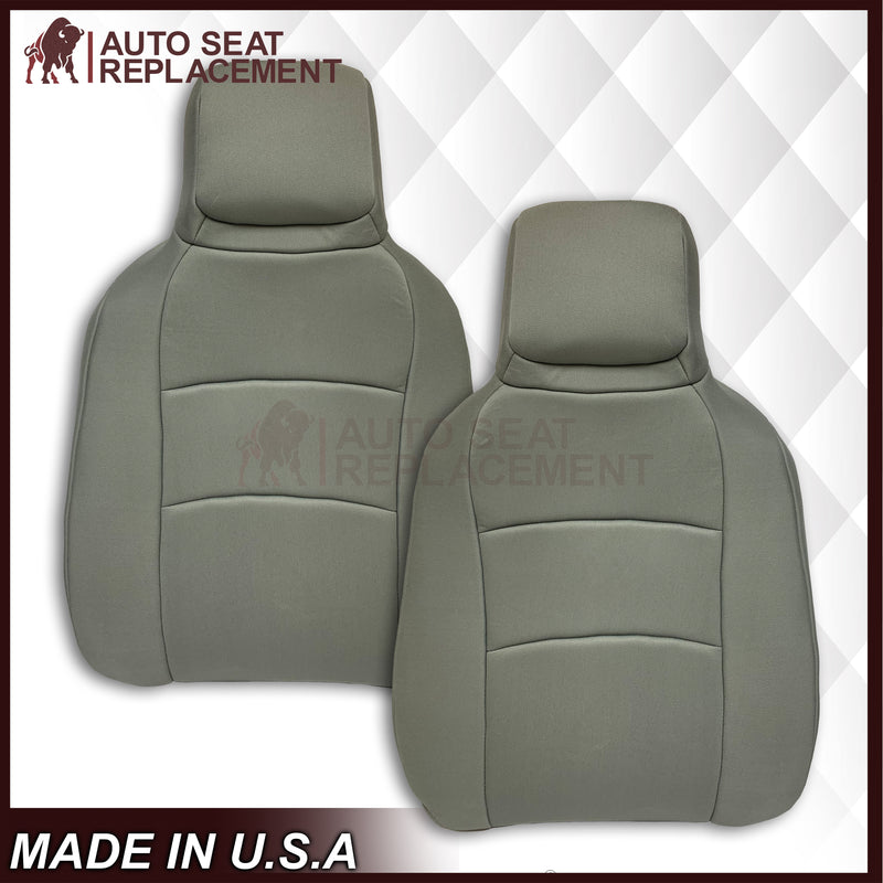 2009-2018 Ford Econoline E350 E450 E550 Gray Cloth Fabric Seat Cover & Cushion Foam - Auto Seat Replacement
