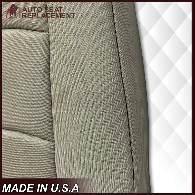 2009-2018 Ford Econoline E350 E450 E550 Gray Cloth Fabric Seat Cover & Cushion Foam - Auto Seat Replacement