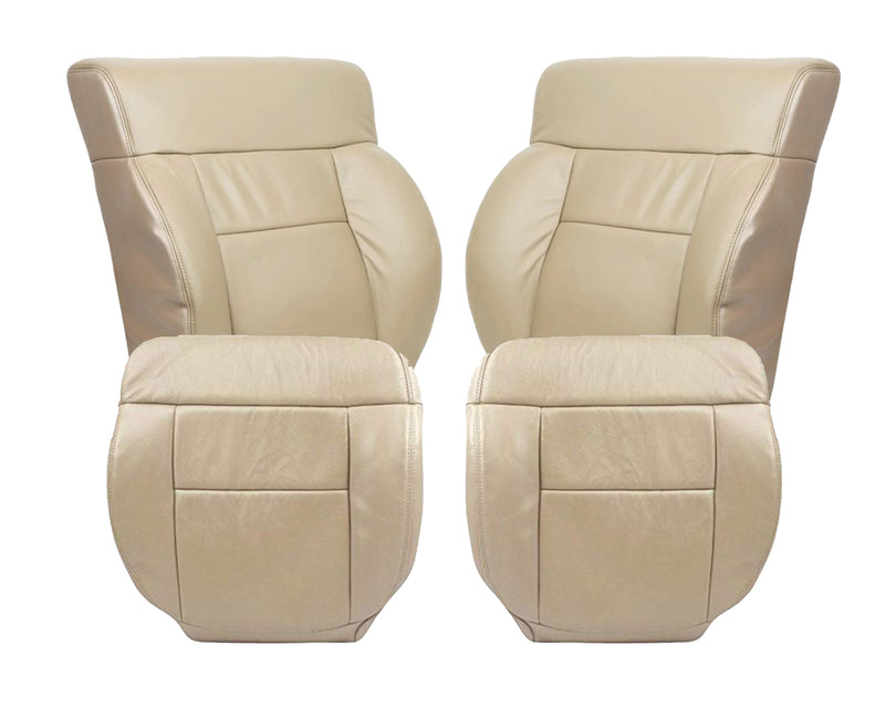 2005-2008 Ford F150 Lariat Seat Cover in Tan: Choose Leather or Vinyl - Auto Seat Replacement
