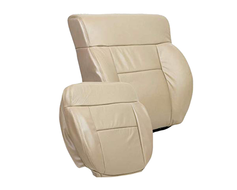 2005-2008 Ford F150 Lariat Seat Cover in Tan: Choose Leather or Vinyl - Auto Seat Replacement