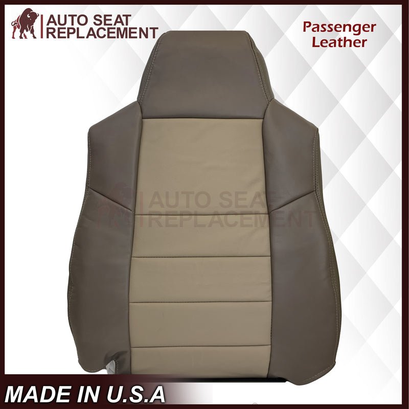 2002 2003 2004 Ford Excursion Eddie Bauer Leather & Vinyl Seat Covers 2 tone gray-tan: Choose From Variations - Auto Seat Replacement