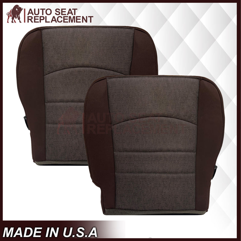 2013 - 2018 Dodge Ram 1500 2500 SLT Outdoorsman Bottom Cloth Seat Cover Brown - Auto Seat Replacement