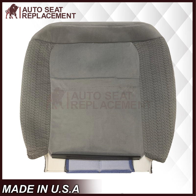 1995 - 1999 Chevy Tahoe & Suburban Gray Cloth Replacement Front Seat Covers ( Pewter Gray ) - Auto Seat Replacement