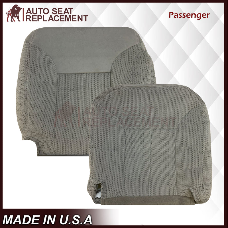 1995 - 1999 Chevy Tahoe & Suburban Gray Cloth Replacement Front Seat Covers ( Pewter Gray ) - Auto Seat Replacement