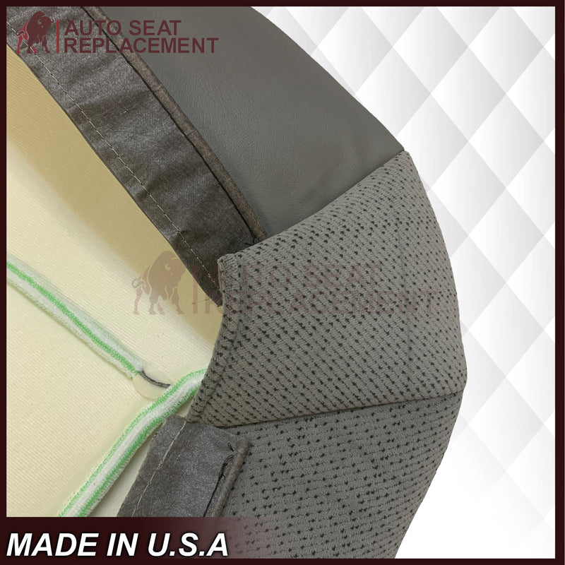 1995 - 1999 Chevy Tahoe & Suburban Gray Cloth Replacement Front Seat Covers ( Pewter Gray ) - Auto Seat Replacement