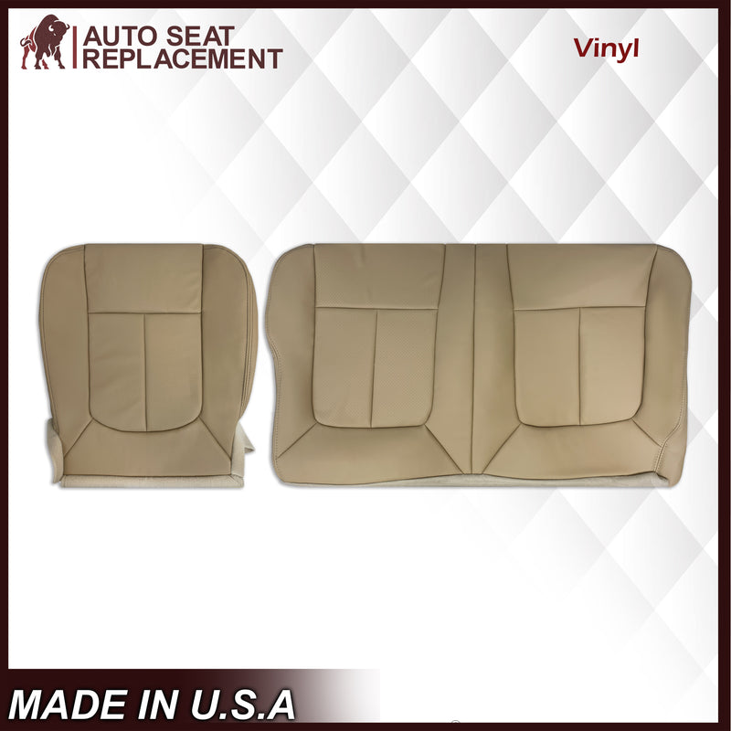 2011-2016 Ford F-250 F-350 F-450 Lariat Second Row 60/40 Replacement Seat Covers in Adobe Tan: Choose From Variants