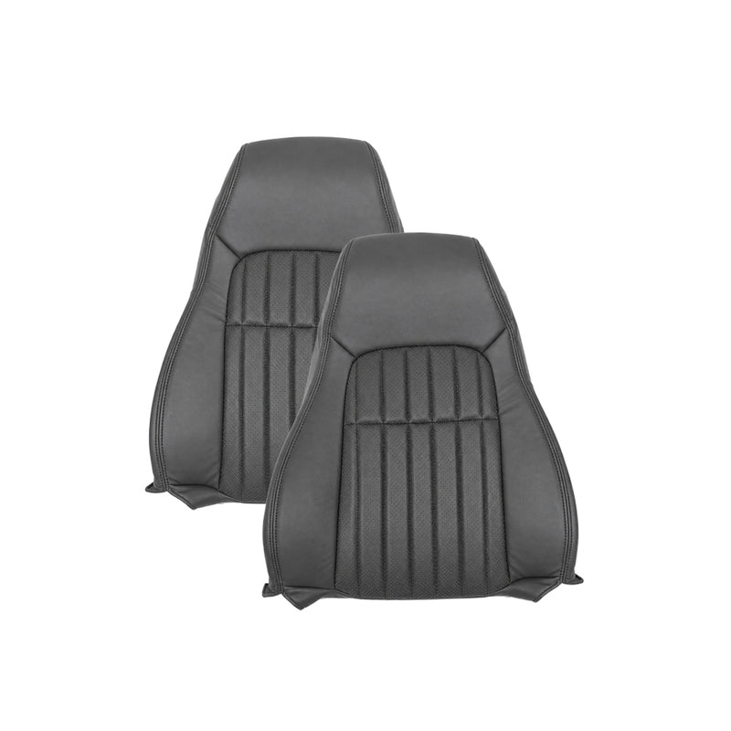 1997-2002 For Chevy Camaro SS Replacement Seat Covers In Synthetic Leather: Dark Gray