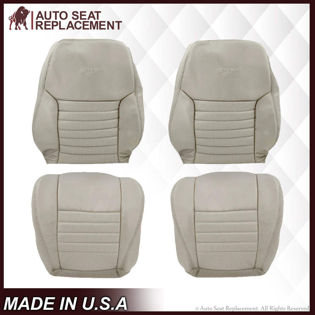 1999-2004 Ford Mustang GT Convertible in OXFORD WHITE Perforated Seat cover: Choose From Variation