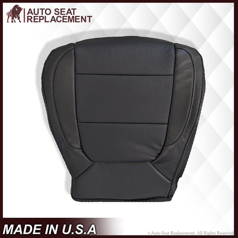 2019-2021 Chevy Silverado & GMC Sierra Perforated Leather Seat Cover Replacement in Black
