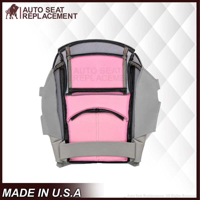 2013-2017 Chevrolet Traverse LT/LTZ Driver or Passenger Replacement Seat Cover: Non-Perforated, Gray