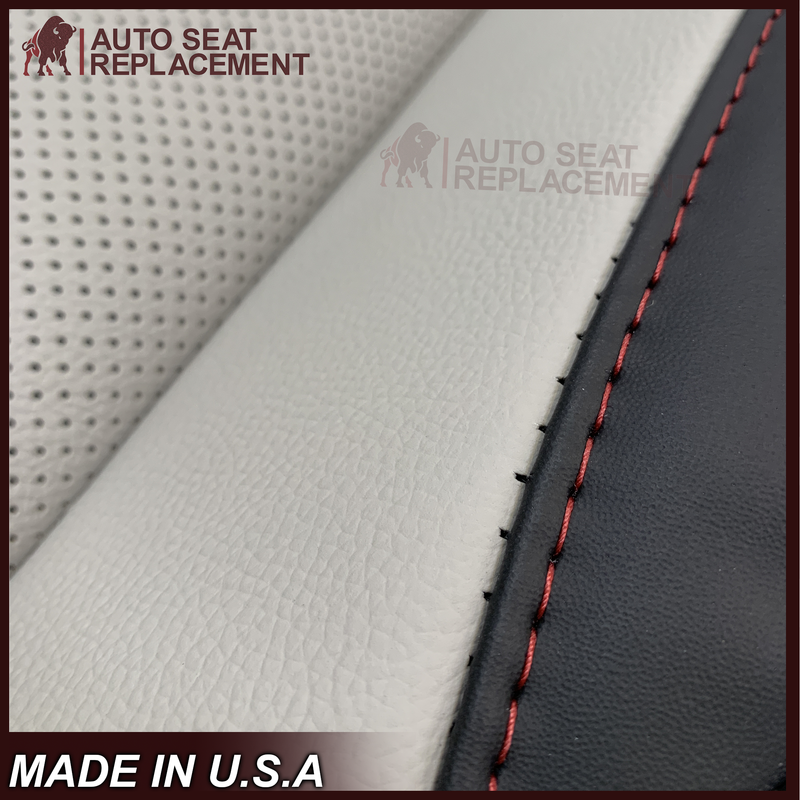 2010-2016 Fits Chevy Equinox LTZ Replacement Seat Cover: 2-Tone Black & Gray Perforated