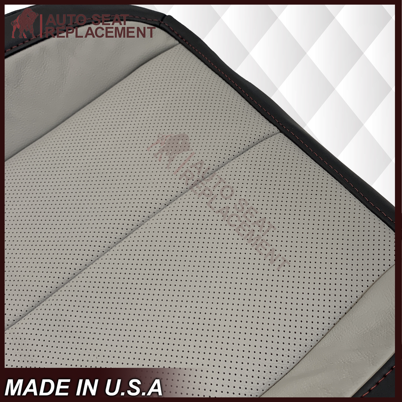 2010-2016 Fits Chevy Equinox LTZ Replacement Seat Cover: 2-Tone Black & Gray Perforated