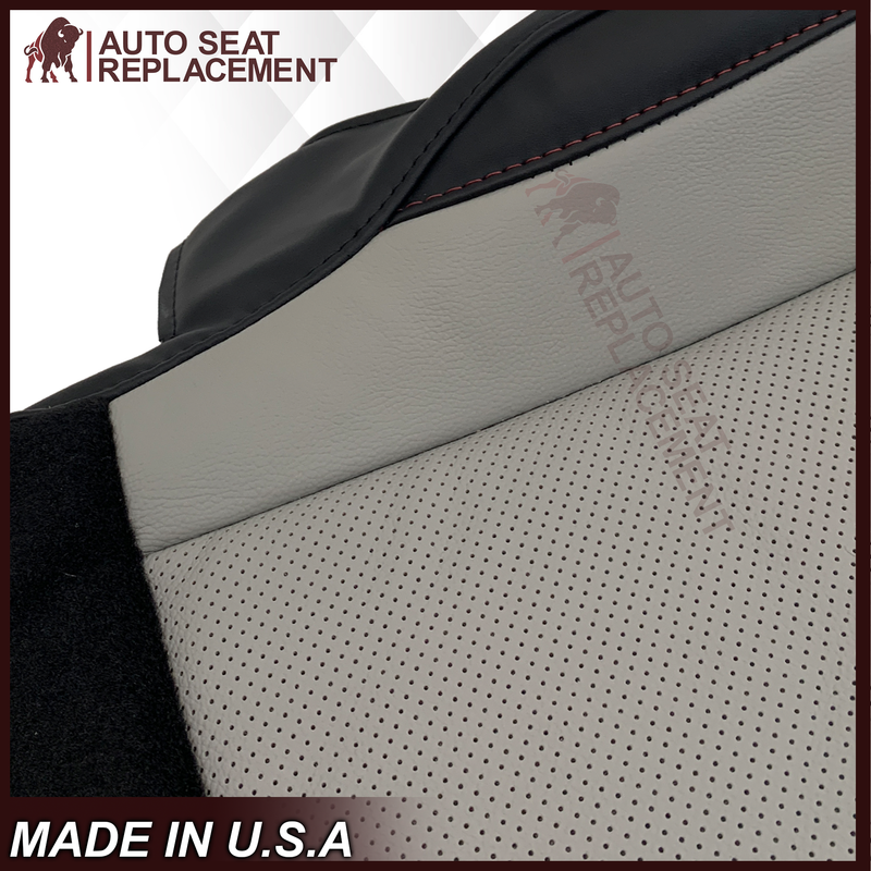 2010-2016 Fits Chevy Equinox LTZ Replacement Seat Cover: 2-Tone Black & Gray Perforated