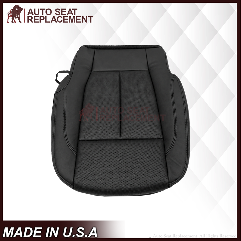2018-2021 Ford Expedition XLT Replacement Genuine Leather /Syn. Leather Seat Cover: Black Perforated