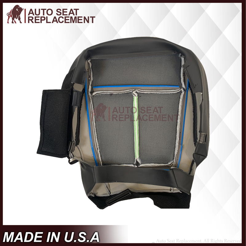 2018-2021 Ford Expedition XLT Replacement Genuine Leather /Syn. Leather Seat Cover: Black Perforated