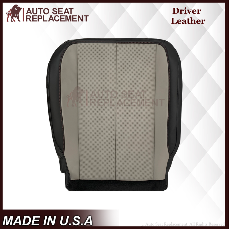 2010-2016 Fits Chevy Equinox LTZ Replacement Seat Cover: 2-Tone Black & Gray Perforated