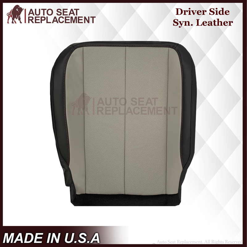 2010-2016 Fits Chevy Equinox LTZ Replacement Seat Cover: 2-Tone Black & Gray Perforated