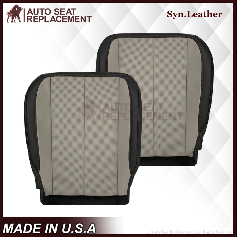 2010-2016 Fits Chevy Equinox LTZ Replacement Seat Cover: 2-Tone Black & Gray Perforated