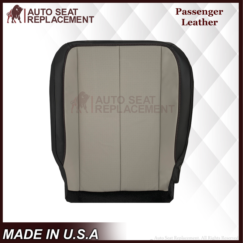 2010-2016 Fits Chevy Equinox LTZ Replacement Seat Cover: 2-Tone Black & Gray Perforated