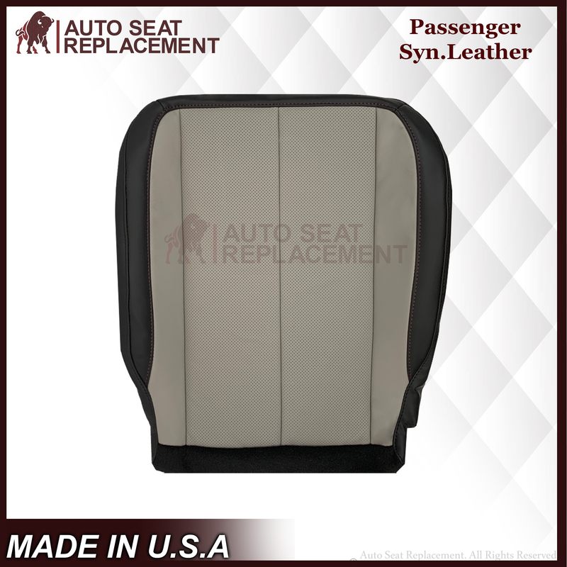 2010-2016 Fits Chevy Equinox LTZ Replacement Seat Cover: 2-Tone Black & Gray Perforated