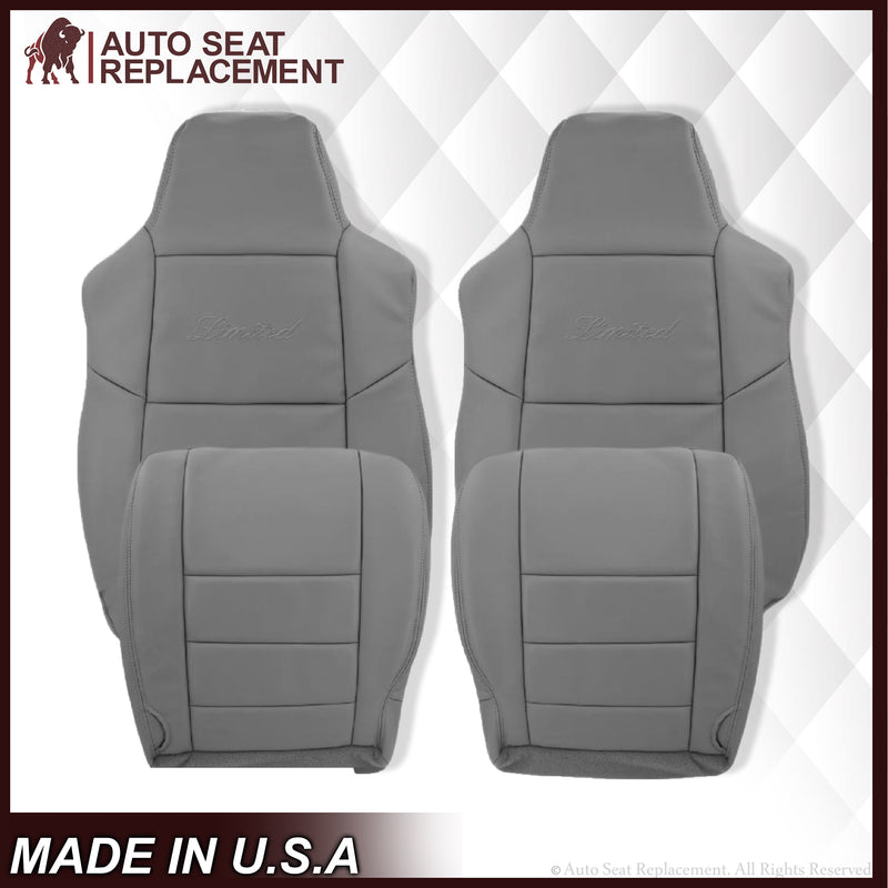 2002-2005 Ford Excursion Limited Seat Cover in Flint Gray: Choose From Variations