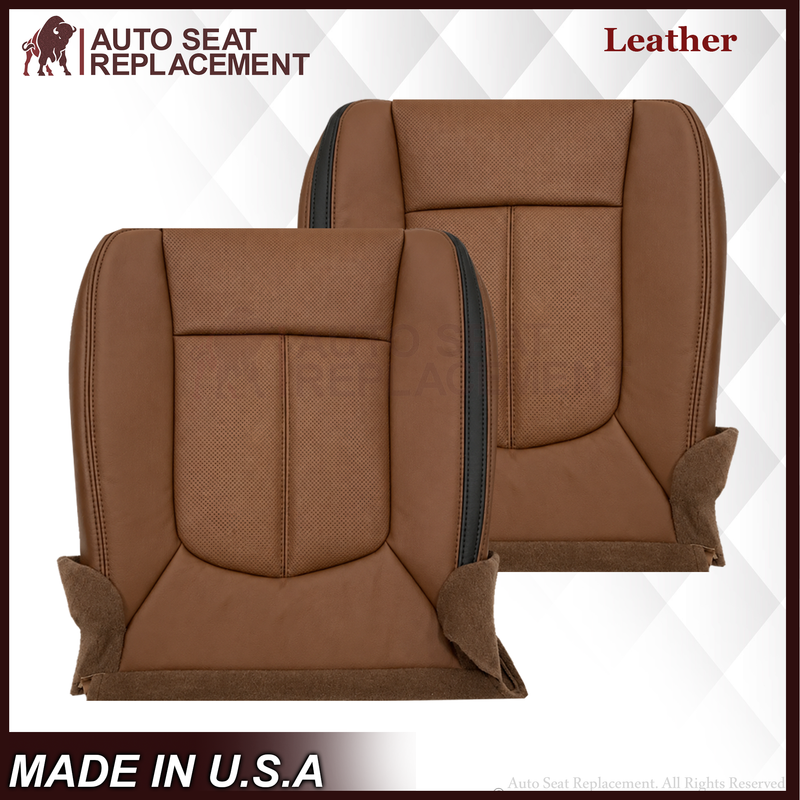 2013-2016 Ford F-250 F-350 F-450 F-550 Platinum Edition Replacement Seat Cover In Pecan Brown: Choose From Variants
