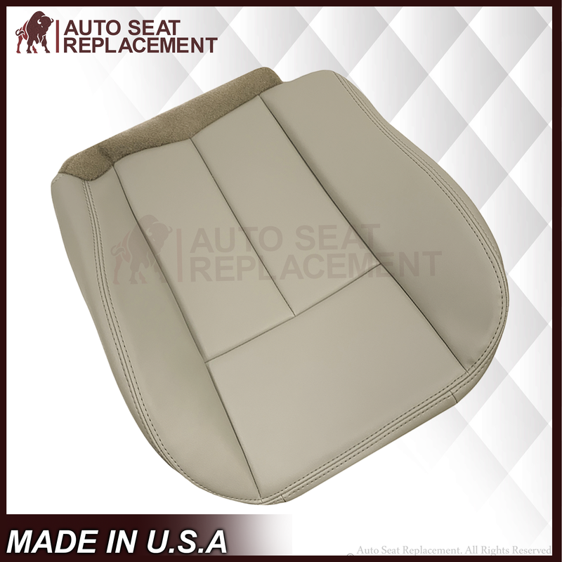 2004-2007 Buick Rainier Syn. Leather or Leather Replacement Seat Cover In Tan