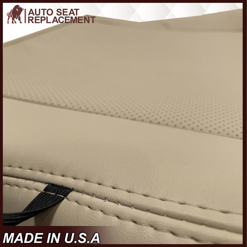2013 - 2018 Dodge Ram 1500 2500 3500 Laramie Replacement Seat Cover in Light Frost “Tan" With Perforated Inserts: Choose From Variants