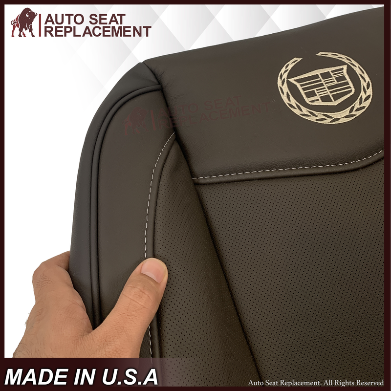 2007-2014 Cadillac Escalade Platinum Edition Second Row Replacement Seat Cover In Brown